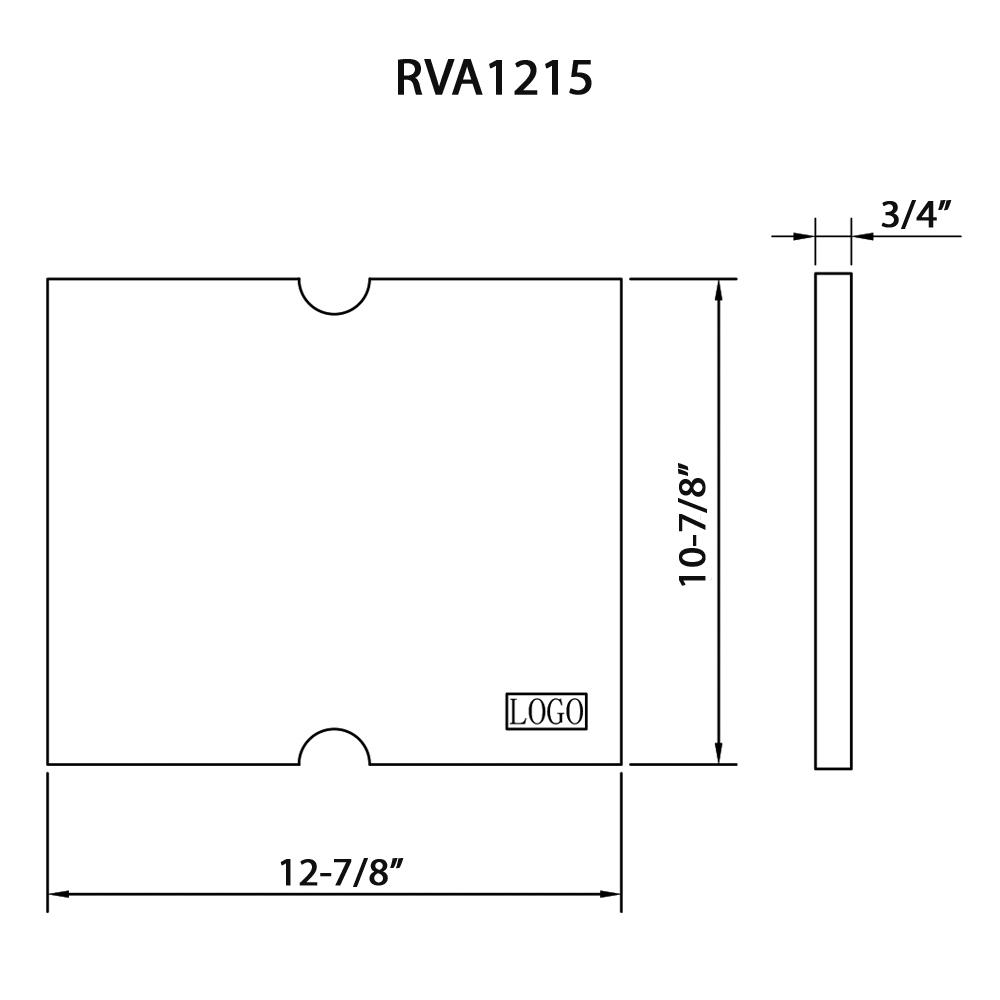 Ruvati 13 x 11 inch Solid Wood Replacement Cutting Board. Picture 2