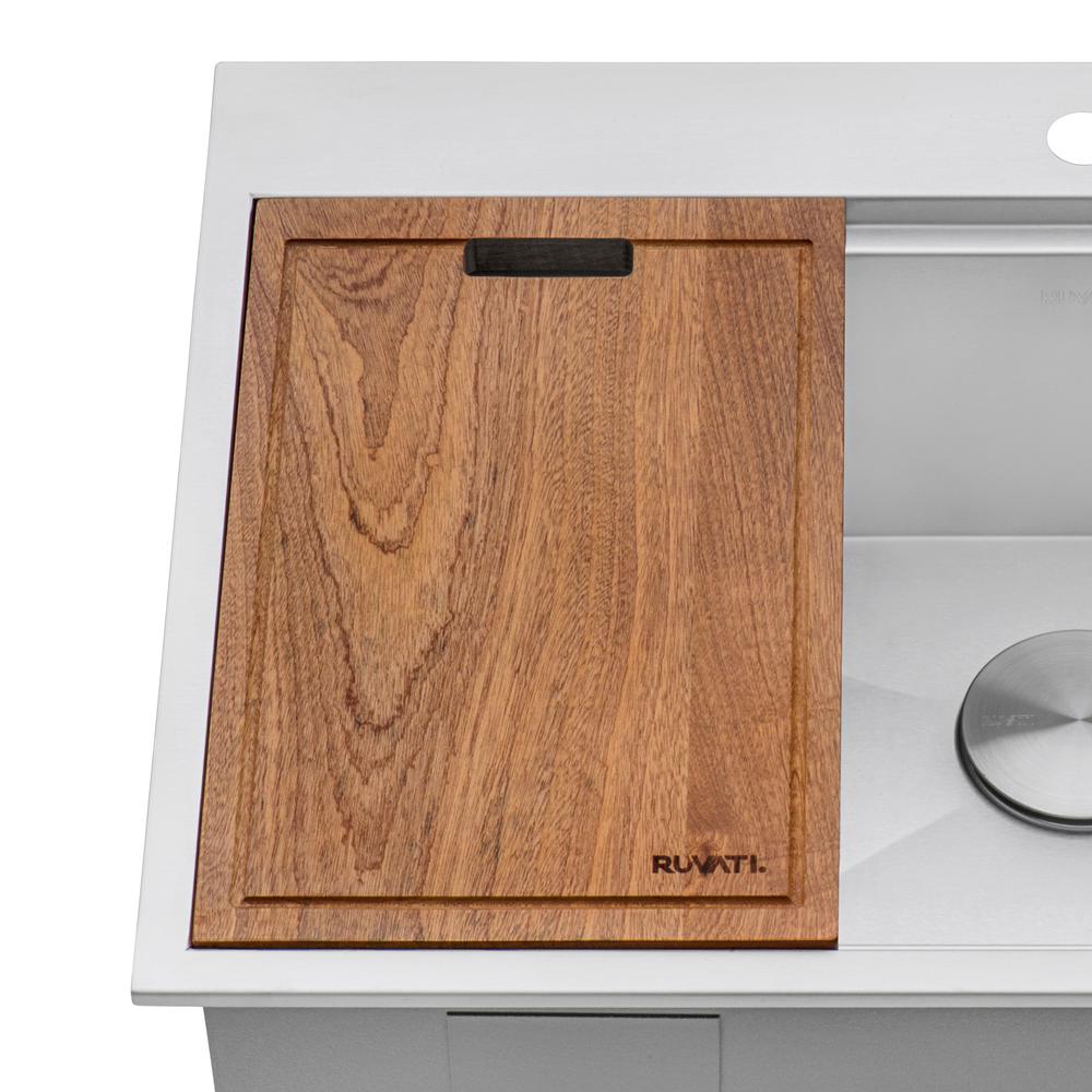 Ruvati 17 x 11 inch Solid Wood Replacement Cutting Board. Picture 5