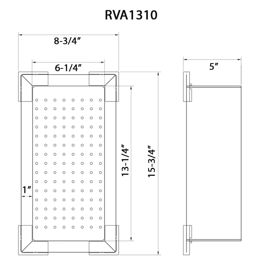 Ruvati replacement colander for RVH8210, RVH8221, RVH8222, RVH8333, RVQ5210 sink. Picture 3
