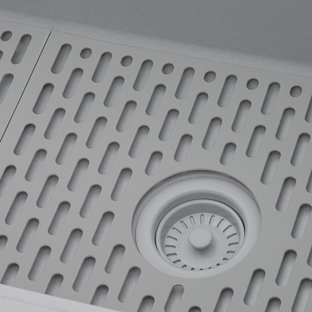 Ruvati Silicone Bottom Grid Sink Mat for RVG1033 and RVG2033 Sinks Grey. Picture 2