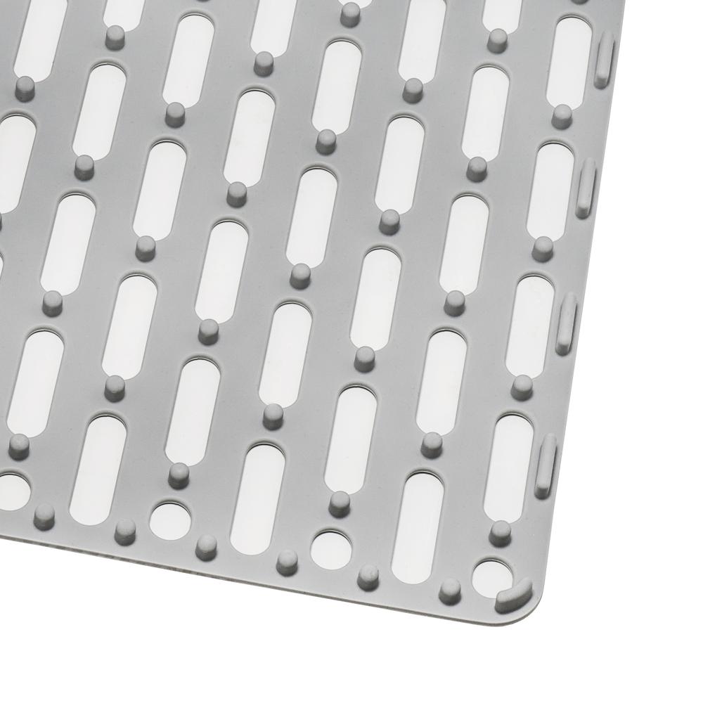 Ruvati Silicone Bottom Grid Sink Mat for RVG1033 and RVG2033 Sinks Grey. Picture 3
