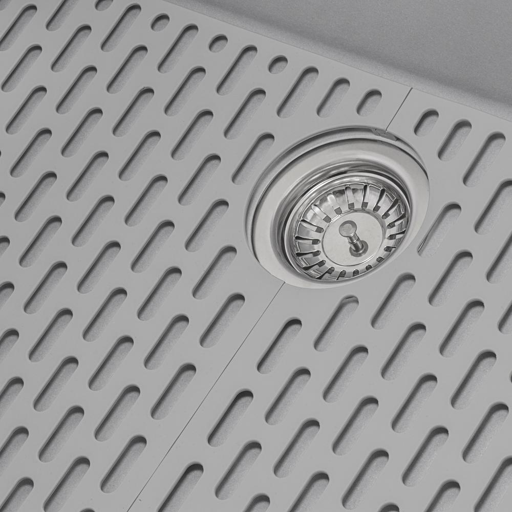 Ruvati Silicone Bottom Grid Sink Mat for RVG1080 and RVG2080 Sinks Gray. Picture 2