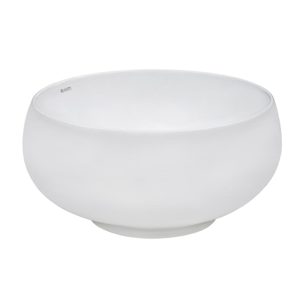 Ruvati 12 inch Bathroom Vessel Sink Round. Picture 1