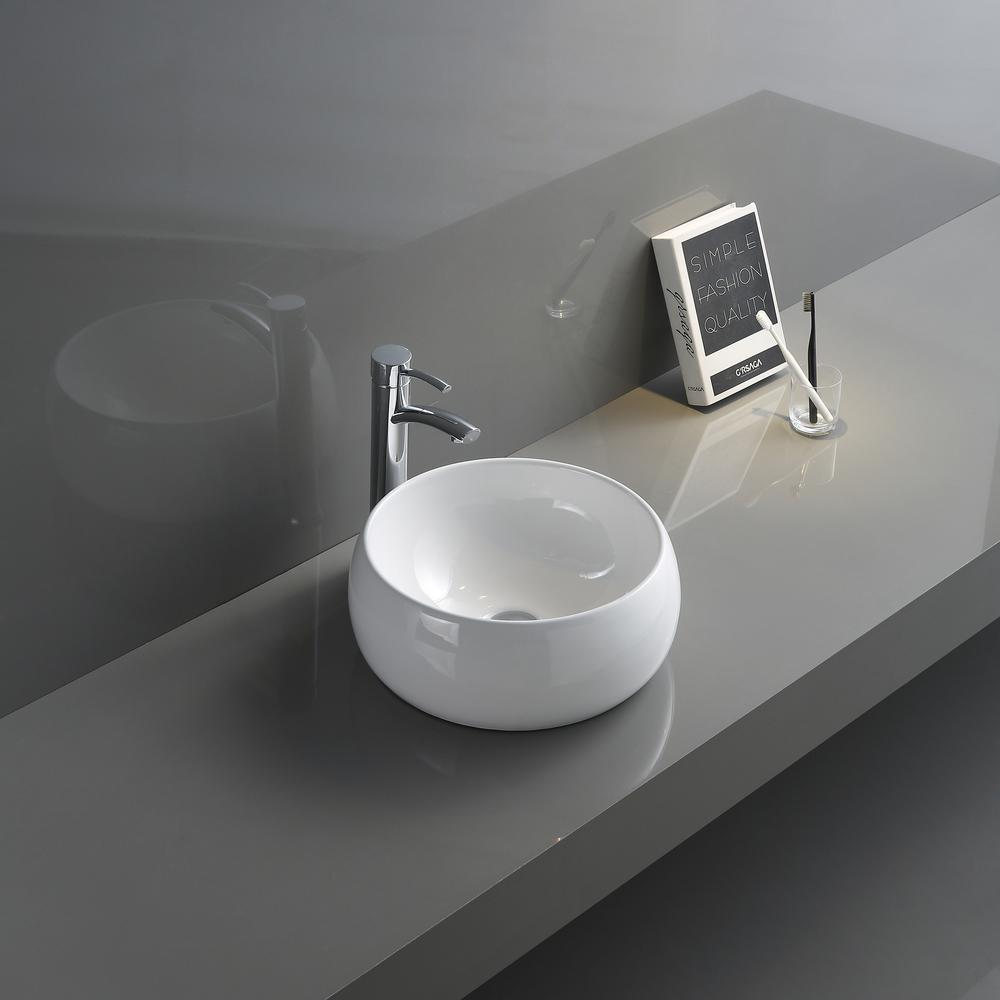 Ruvati 16 inch Bathroom Vessel Sink. Picture 8