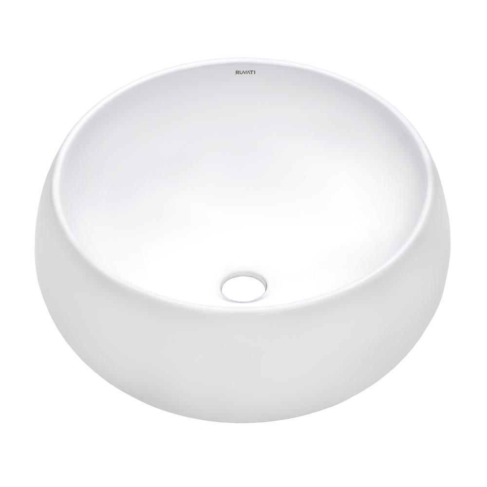 Ruvati 16 inch Bathroom Vessel Sink. Picture 1
