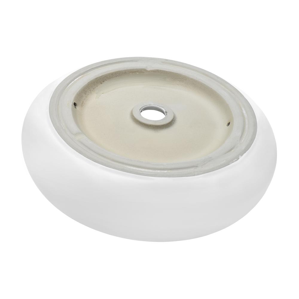 Ruvati 18 inch Round Bathroom Vessel Sink. Picture 4