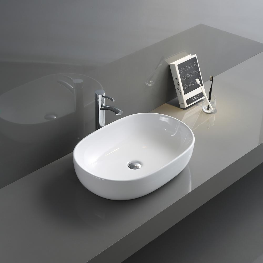 Ruvati 24 x 16 inch Bathroom Vessel Sink. Picture 9