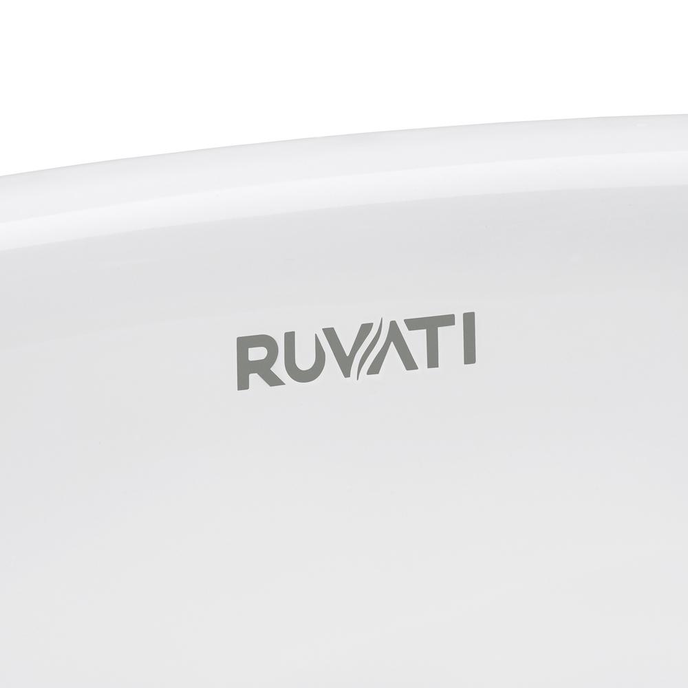 Ruvati 17 x 14 inch Undermount Bathroom Vanity Sink. Picture 5