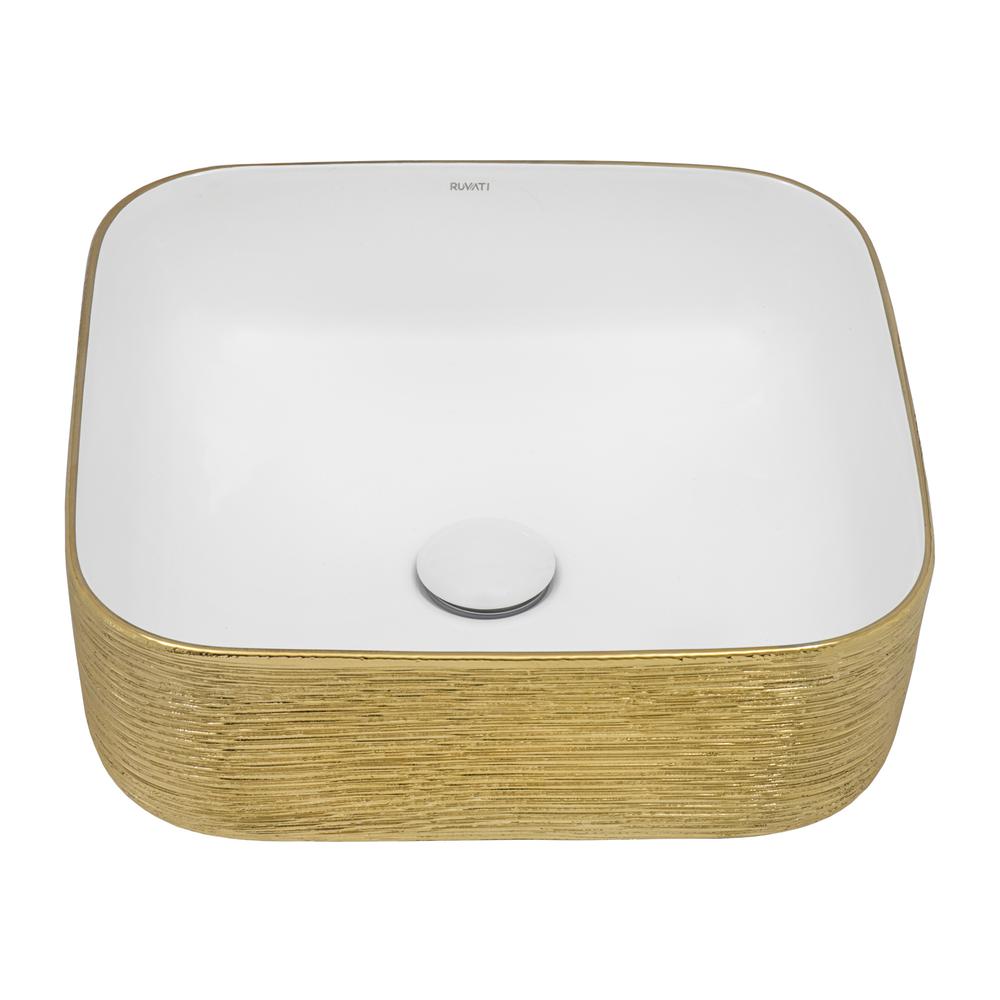 Ruvati 15 x 15 inch Bathroom Vessel Sink. Picture 1