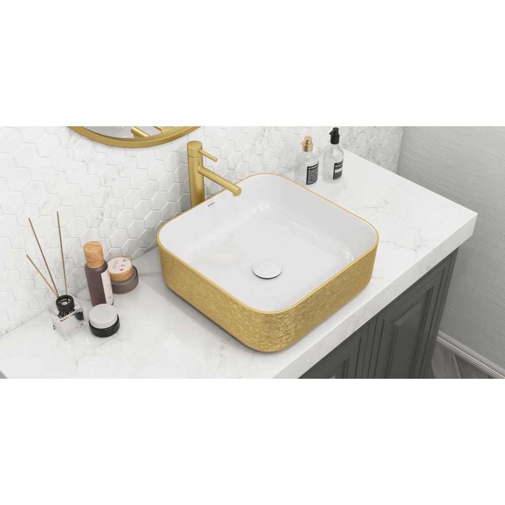 Ruvati 15 x 15 inch Bathroom Vessel Sink. Picture 9