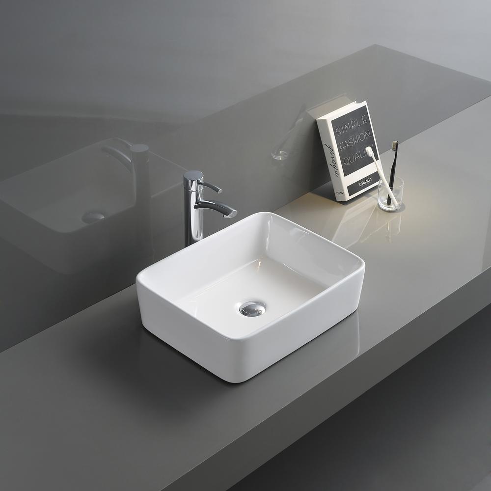 Ruvati 19 x 14 inch Bathroom Vessel Sink. Picture 6