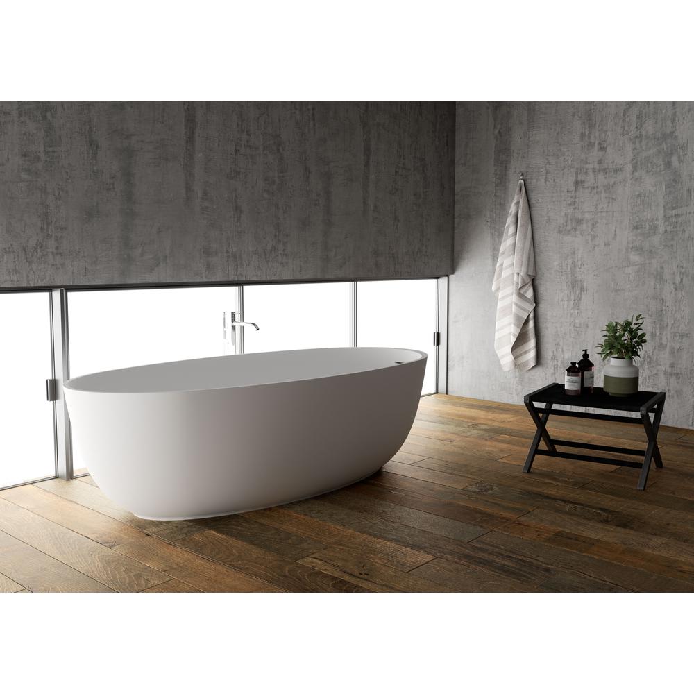 Ruvati 66-inch Matte White epiStone. Picture 1