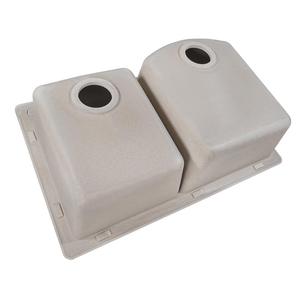 Ruvati 33 x 22 inch epiGranite Dual-Mount Double Bowl Kitchen Sink. Picture 8
