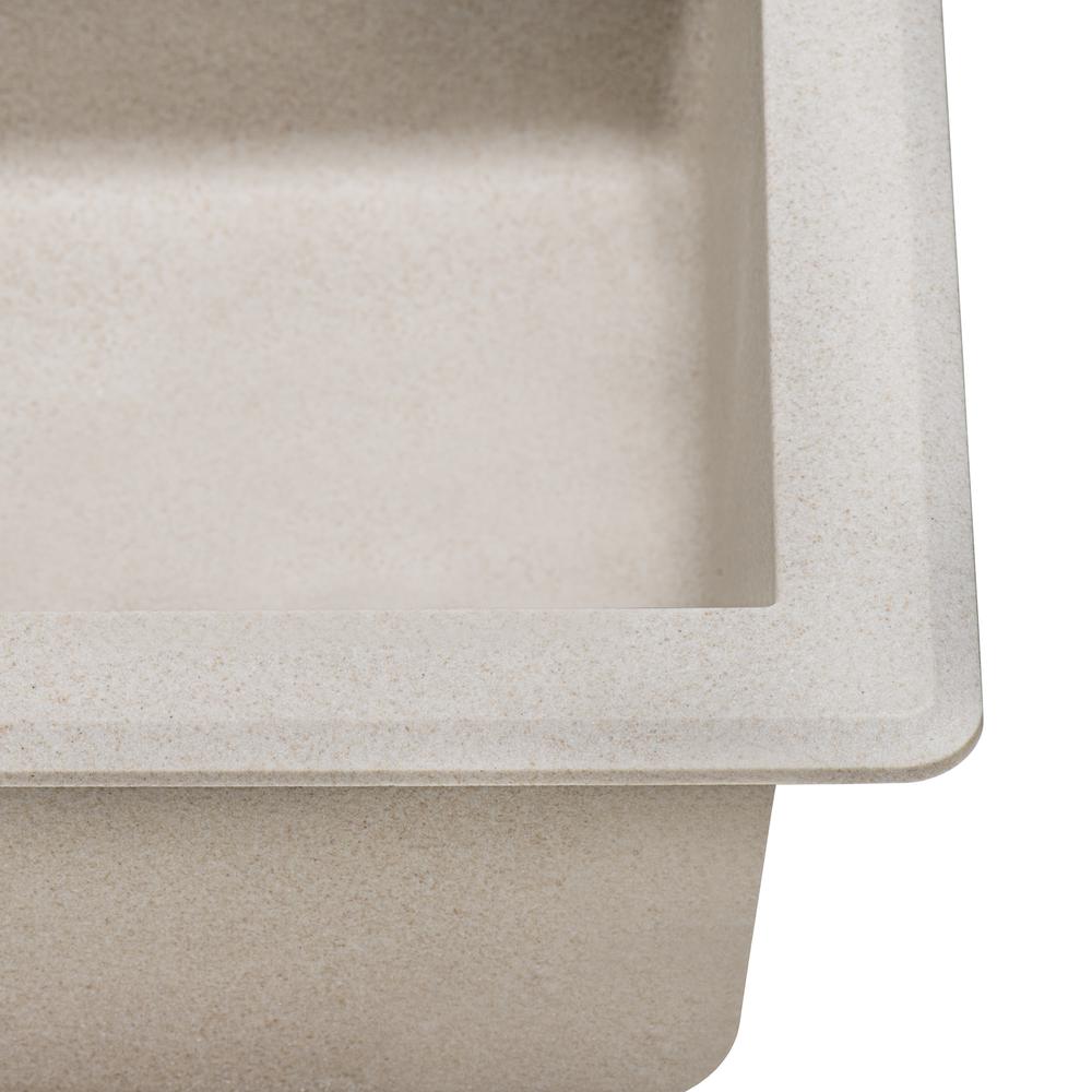 Ruvati 33 x 22 inch epiGranite Dual-Mount Double Bowl Kitchen Sink. Picture 9