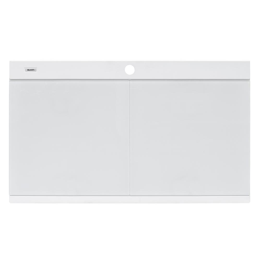 Ruvati 34 inch epiGranite Topmount Workstation Ledge Kitchen Sink. Picture 13