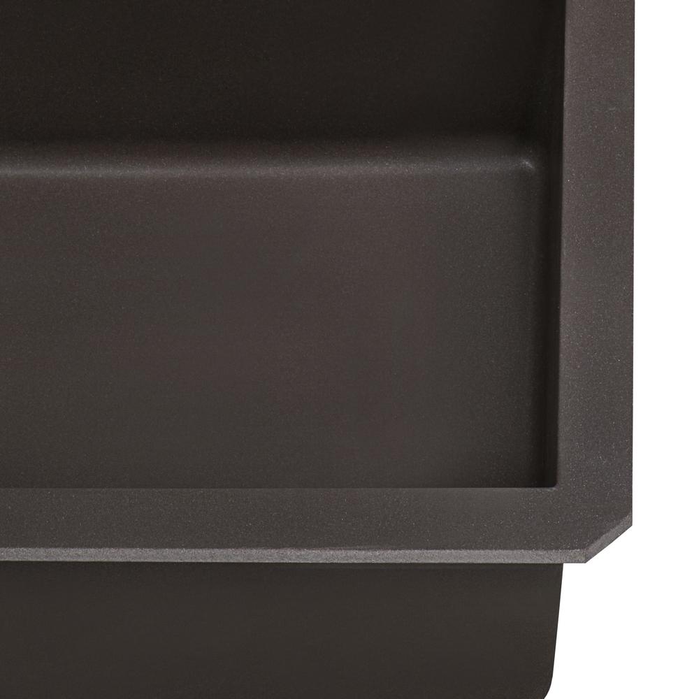 Ruvati 32 x 19 inch epiGranite Undermount Single Bowl Kitchen Sink. Picture 7