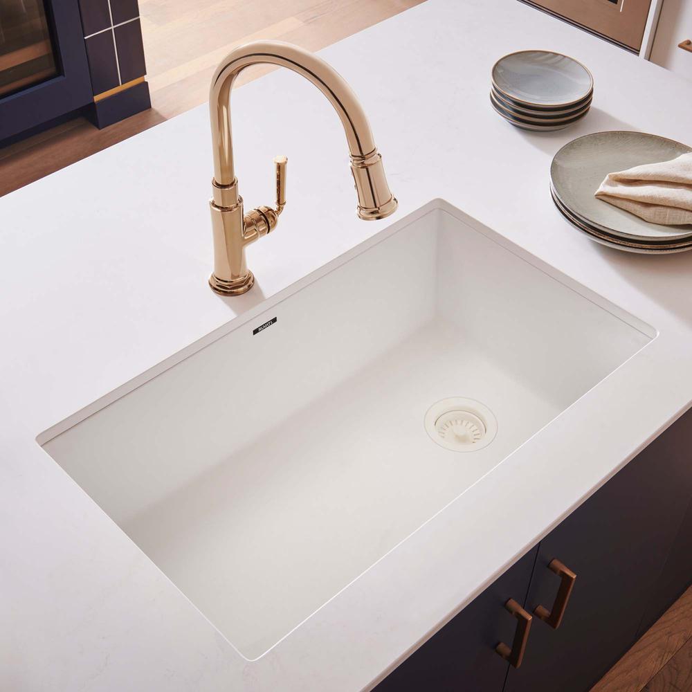 Ruvati 32 x 19 inch epiGranite Undermount Single Bowl Kitchen Sink. Picture 1