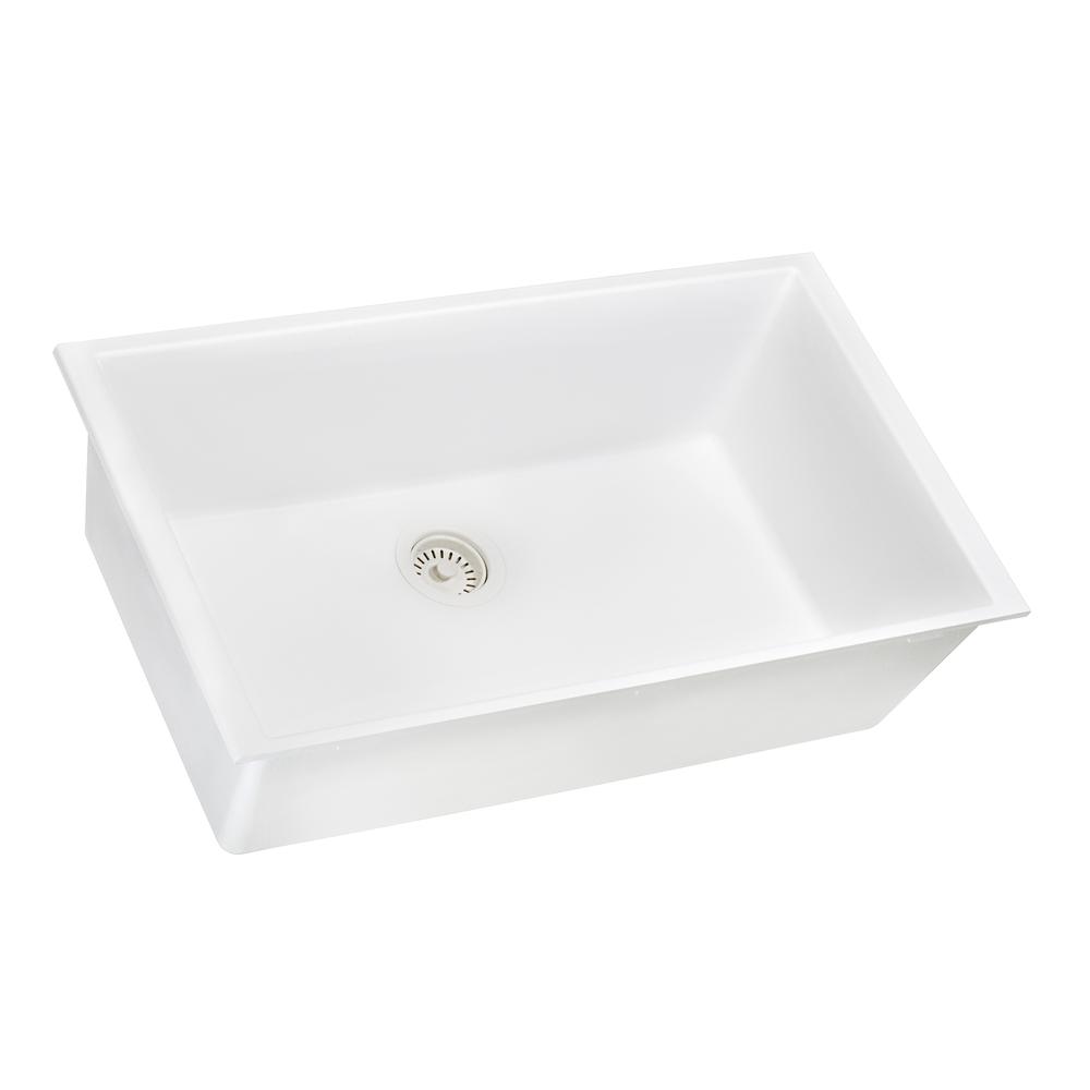 Ruvati 33 x 19 inch Undermount Single Bowl Kitchen Sink. Picture 9