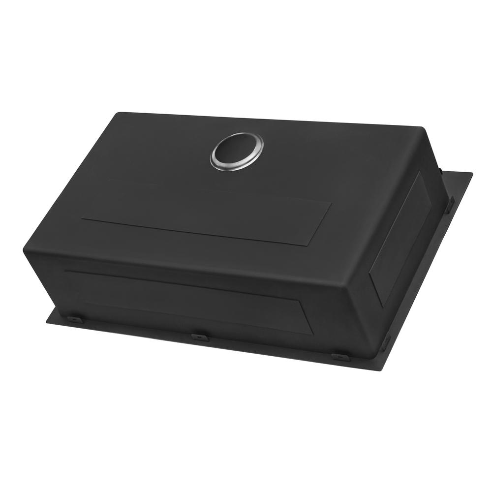 Ruvati 33 x 22 inch Drop-in Topmount Kitchen Sink 16 Gauge Single Bowl. Picture 3