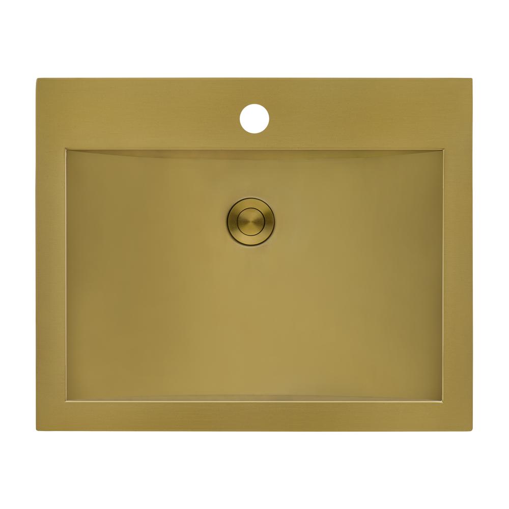 Ruvati 21 x 17 inch Drop-in Topmount Bathroom Sink. Picture 3