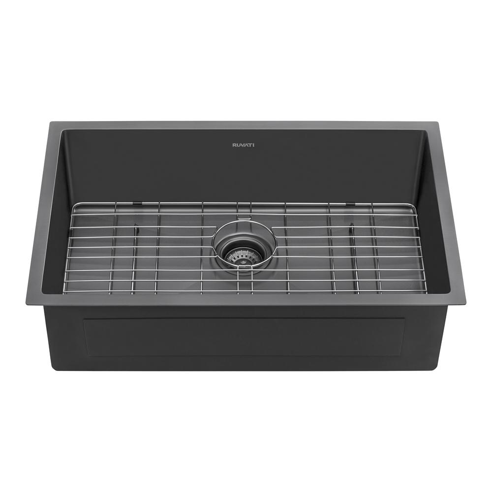 Ruvati 27-inch Undermoun Kitchen Sink 16 Gauge Single Bowl. Picture 1
