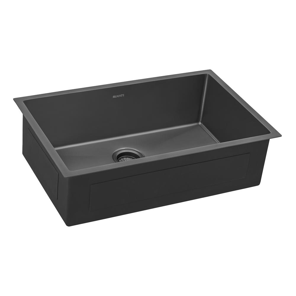 Ruvati 27-inch Undermoun Kitchen Sink 16 Gauge Single Bowl. Picture 2