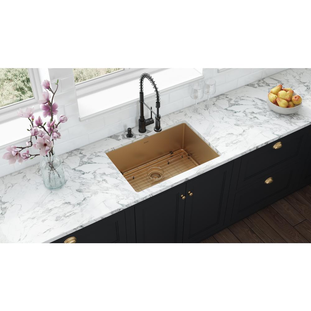 Ruvati 27-inch Undermount Kitchen Sink 16 Gauge Single Bowl. Picture 9