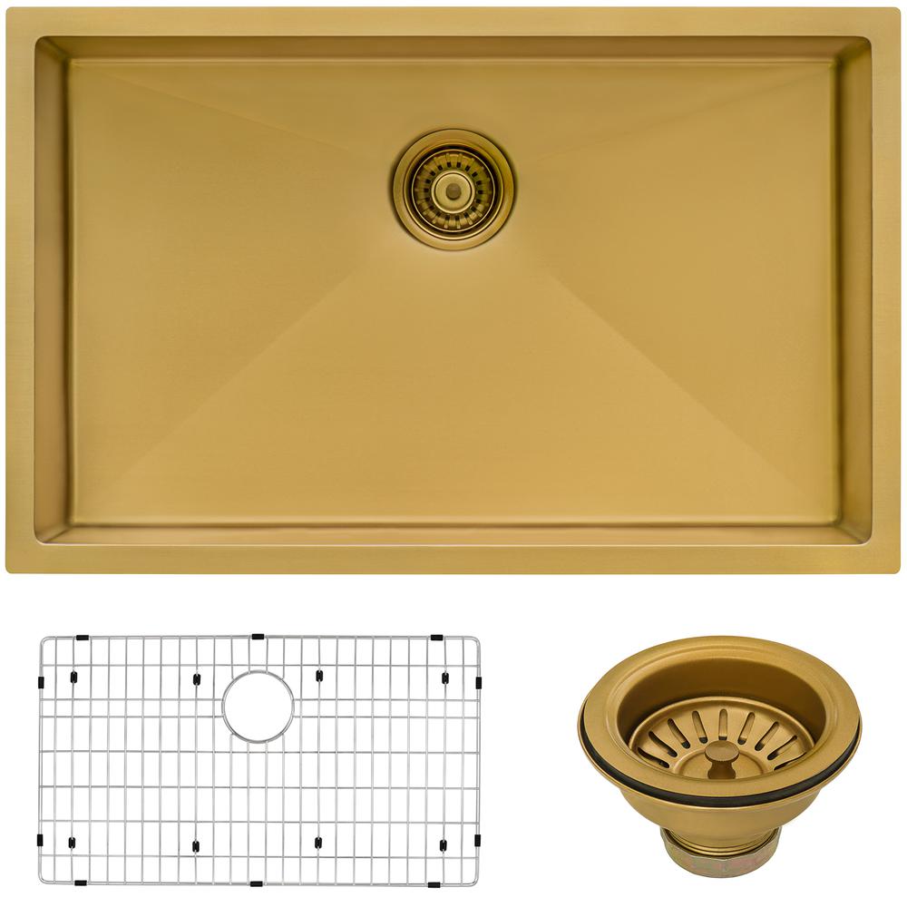 Ruvati 30-inch Undermount Kitchen Sink 16 Gauge Single Bowl. Picture 6
