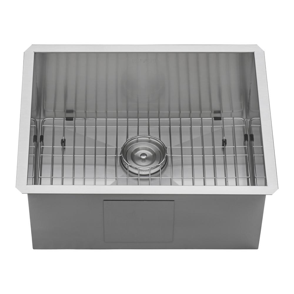 Ruvati 23-inch Undermount 16 Gauge Zero Radius Kitchen Sink Single Bowl. Picture 3