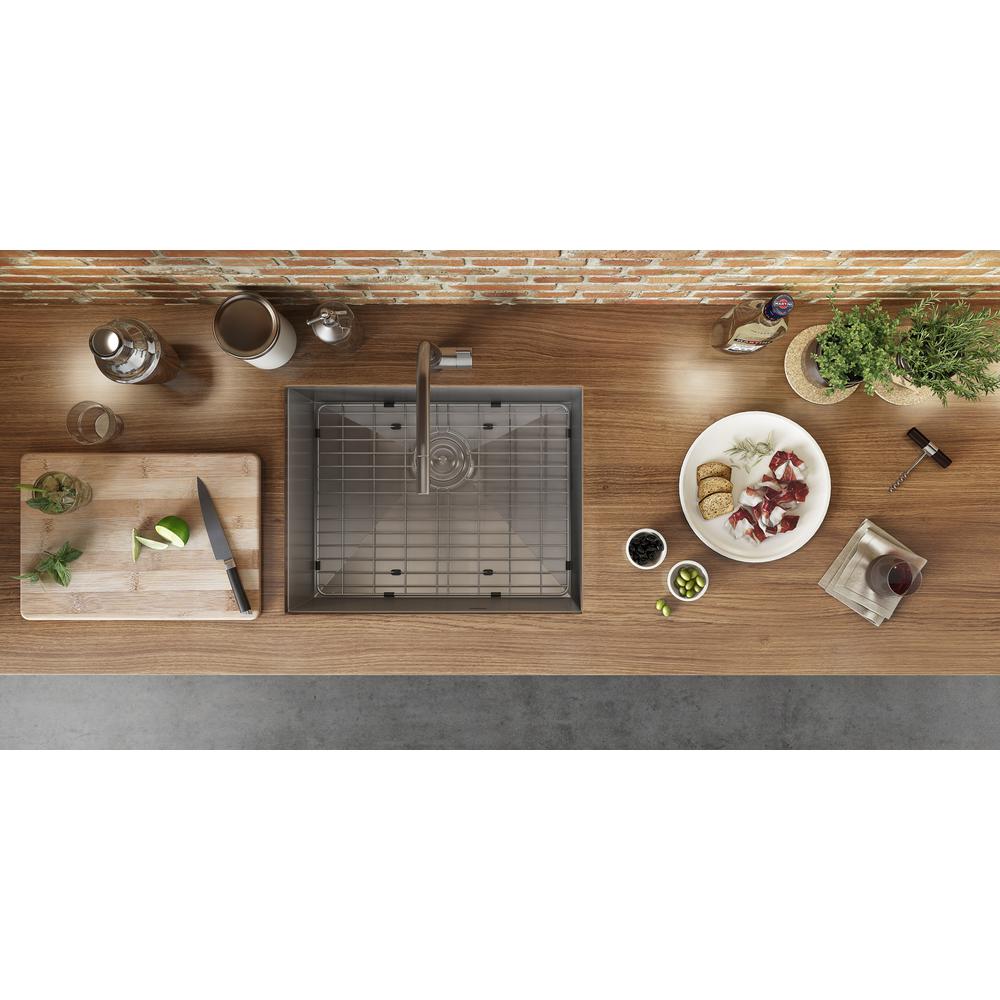 Ruvati 23-inch Undermount 16 Gauge Zero Radius Kitchen Sink Single Bowl. Picture 8