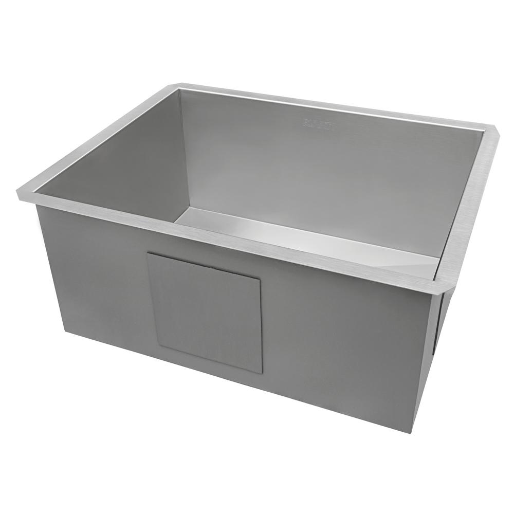 Ruvati 23-inch Undermount 16 Gauge Zero Radius Kitchen Sink Single Bowl. Picture 11