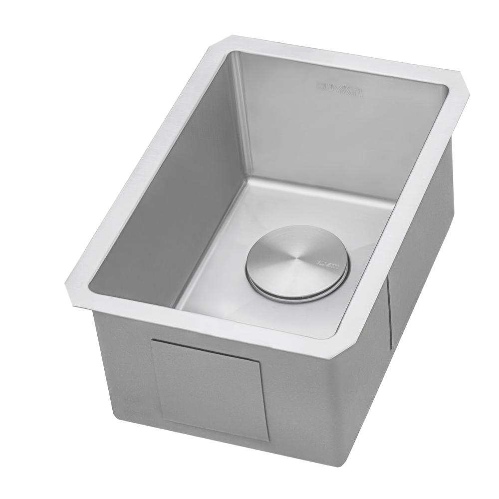 Ruvati 16 x 18 in Undermount Bar Prep Kitchen Sink 16 Gauge Corners Single Bowl. Picture 10