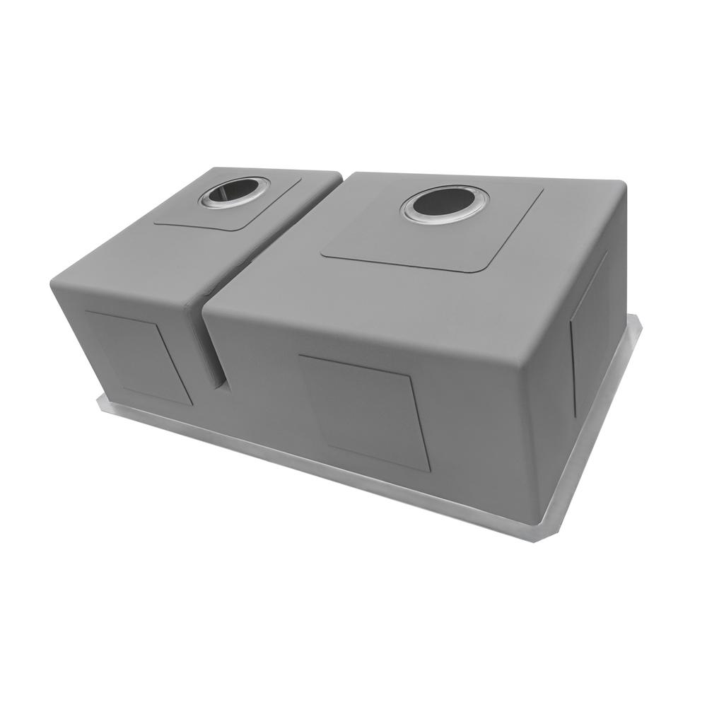 Ruvati 28-inch Low-Divide Undermount 16 Gauge Kitchen Sink. Picture 10