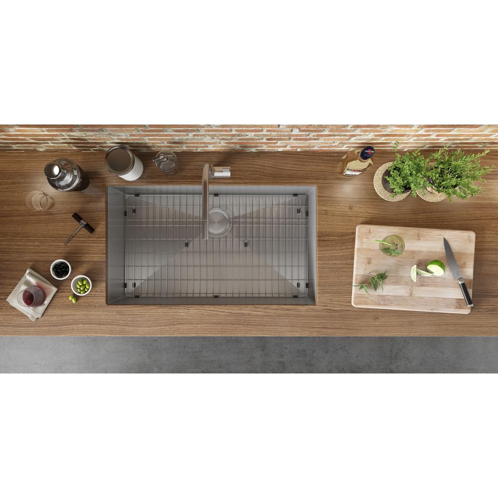 Ruvati 32-inch Undermount 16 Gauge Rounded Corners Kitchen Sink Single Bowl. Picture 8