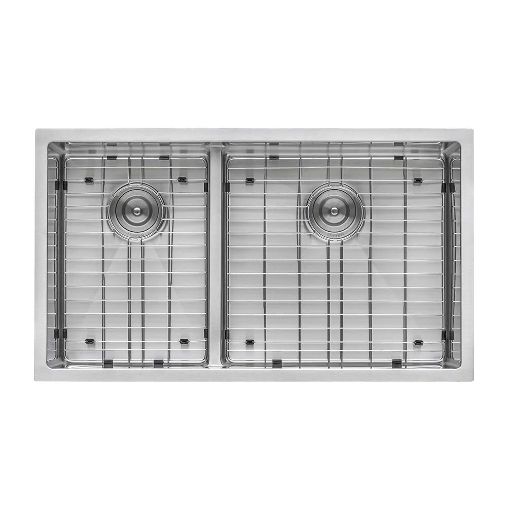 Ruvati 33-inch Low-Divide Undermount Kitchen Sink. Picture 1