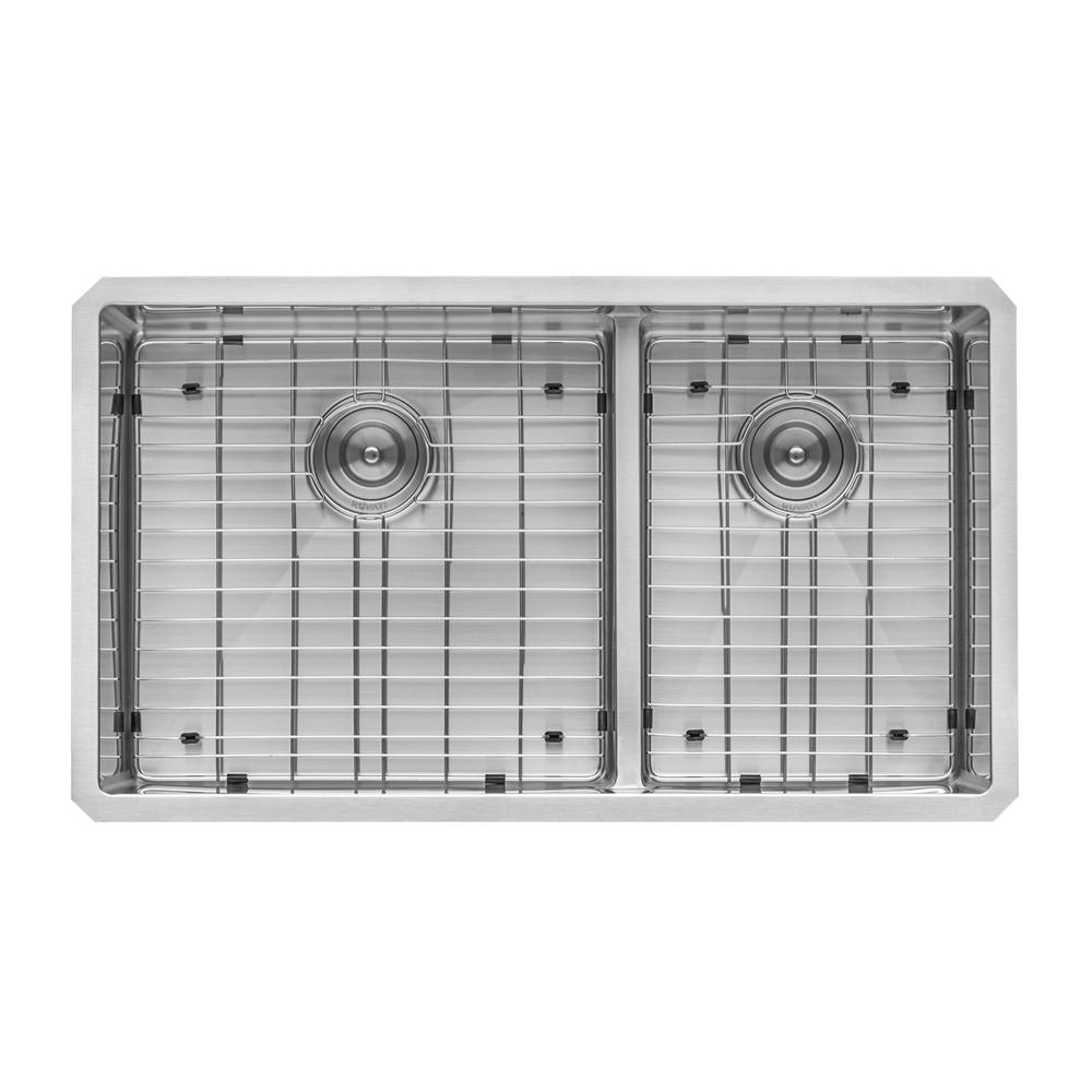 Ruvati 33-inch Low-Divide Undermount Kitchen Sink. Picture 3