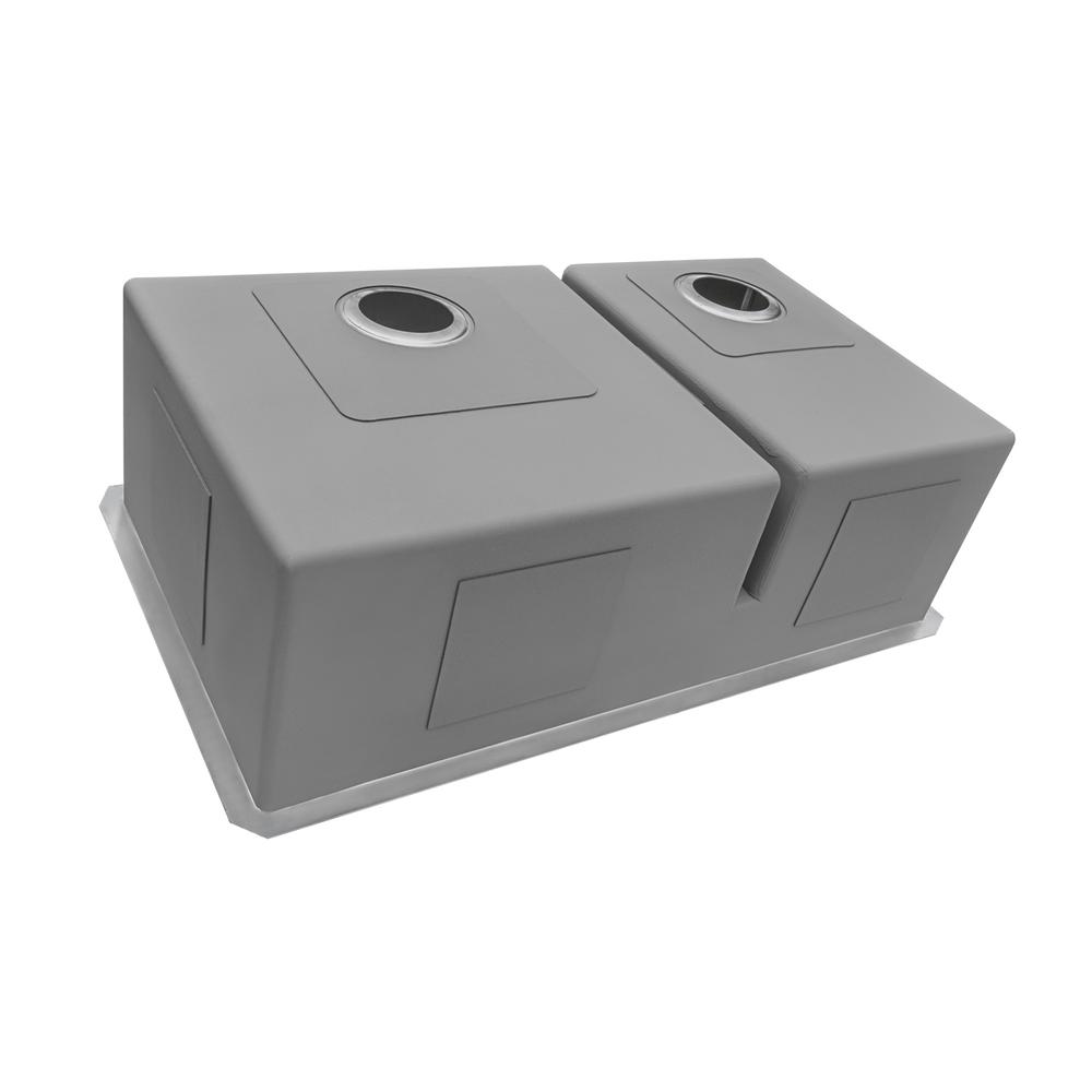 Ruvati 33-inch Low-Divide Undermount Kitchen Sink. Picture 10