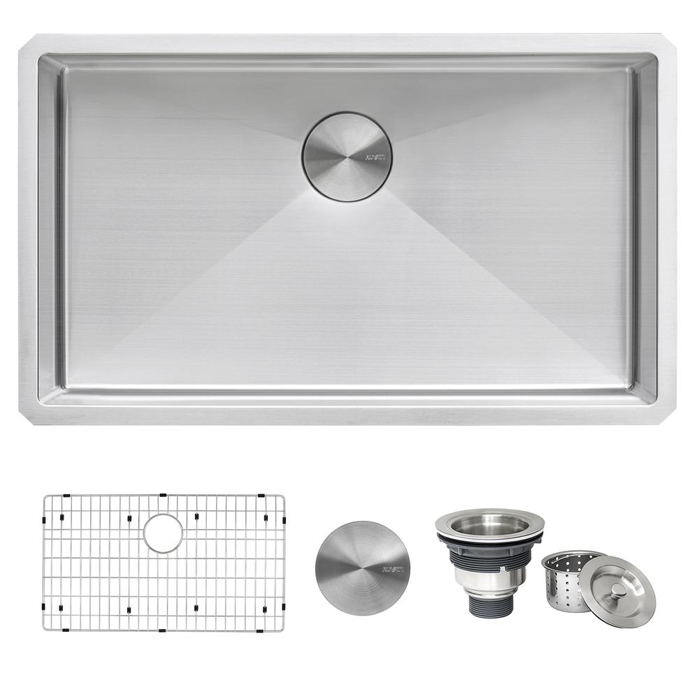 Ruvati 33-inch Undermount 16 Gauge Kitchen Sink Single Bowl. Picture 2