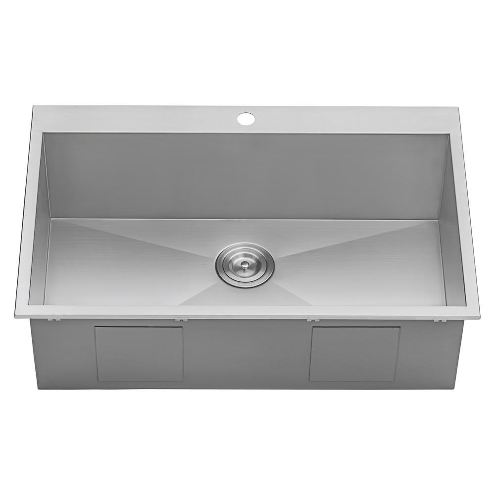 Ruvati 33 x 22 Kitchen Sink Single Bowl1 hole. Picture 12