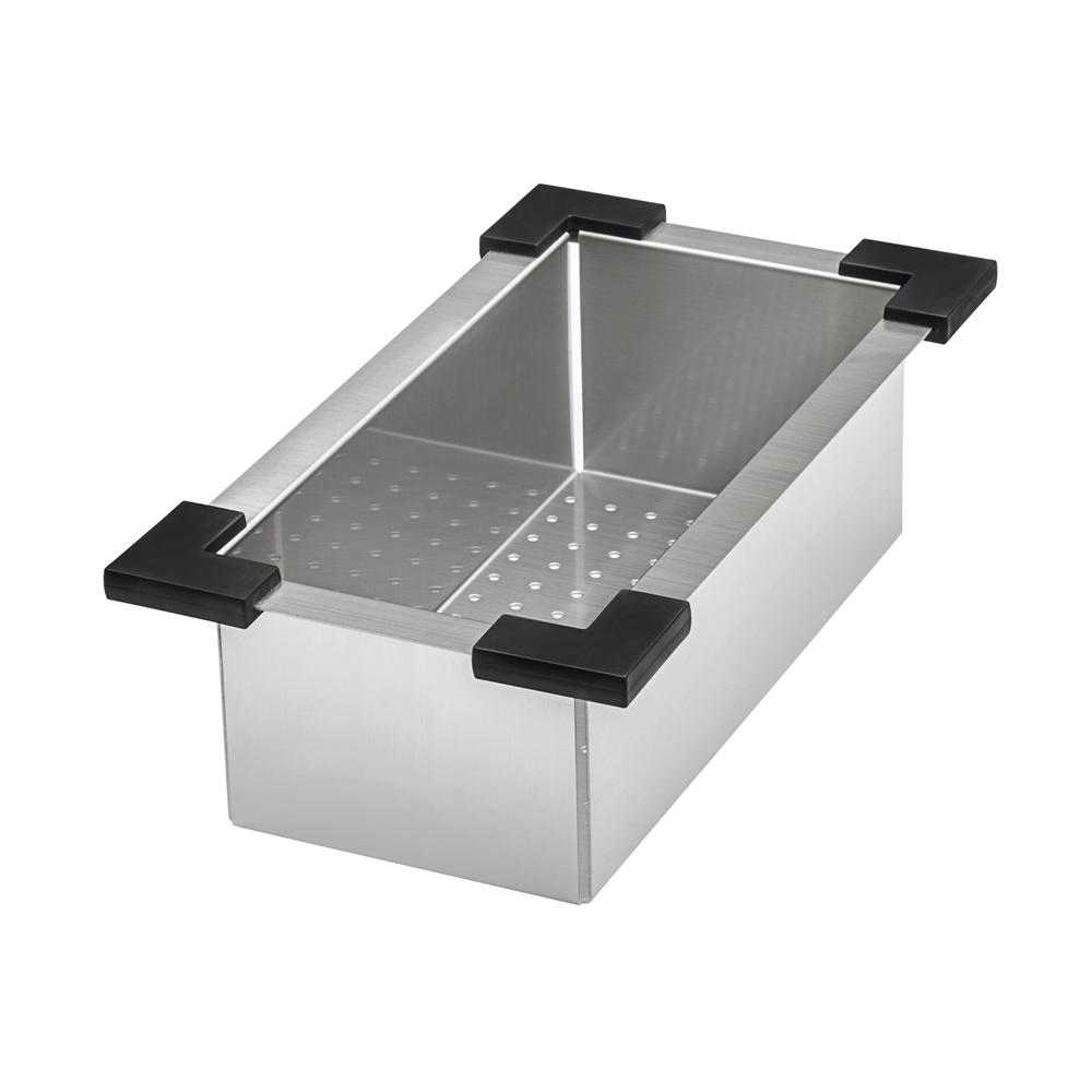 Ruvati 33 x 22 inch 16 Gauge Rounded Corners Kitchen Sink Single Bowl. Picture 4