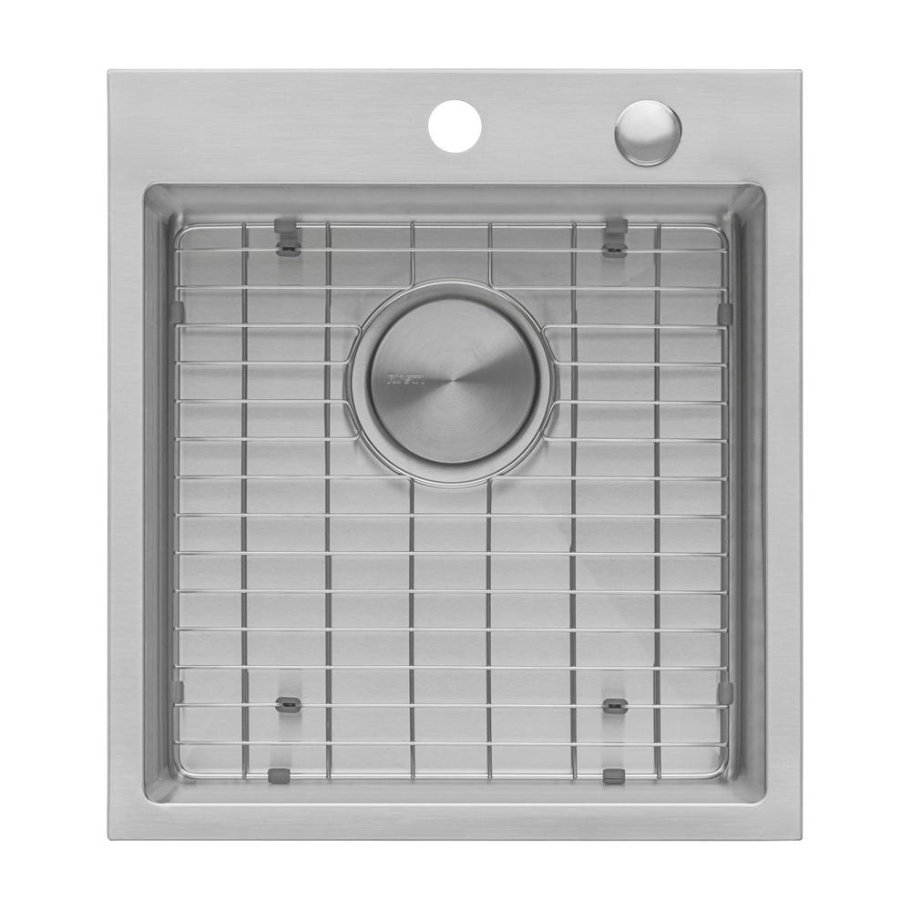 Ruvati 18 x 20 inch Drop-in Topmount Rounded 16 Gauge Kitchen Sink Single Bowl. Picture 3