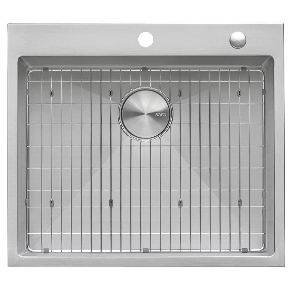 Ruvati 25-in Drop-in Topmount 16 Gauge Rounded Corners Kitchen Sink Single Bowl. Picture 3