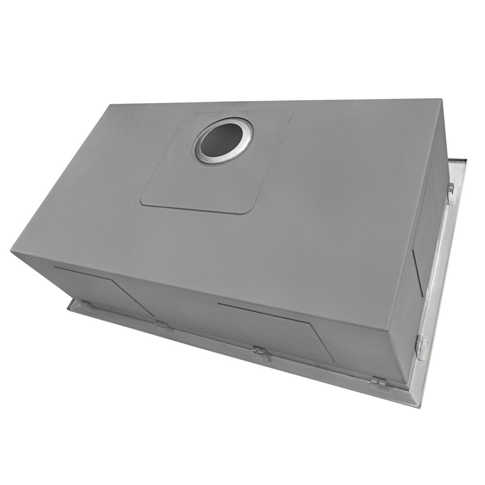 Ruvati 28-in Drop-in Topmount 16 Gauge Rounded Corners Kitchen Sink Single Bowl. Picture 9