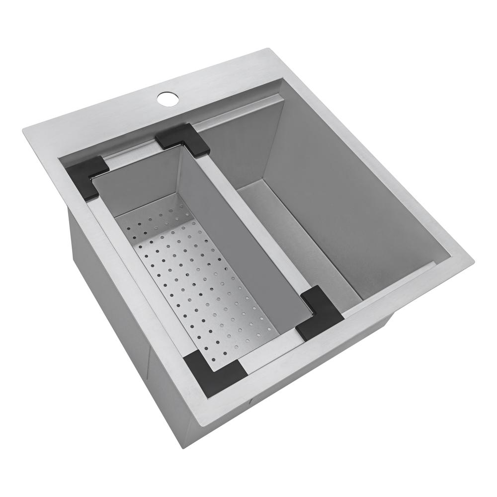Ruvati 18 x 20 inch RV Camper Van Workstation Tiny Home Sink. Picture 2