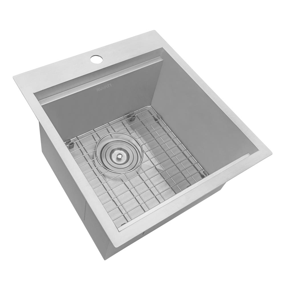 Ruvati 18 x 20 inch RV Camper Van Workstation Tiny Home Sink. Picture 3