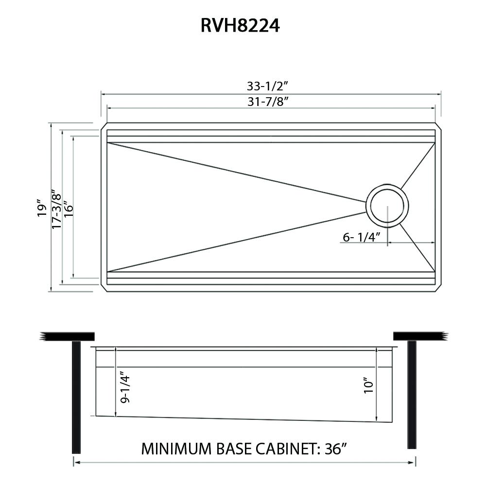 Ruvati 33-inch Workstation Two-Tiered Ledge Kitchen Sink Undermount 16 Gauge. Picture 9