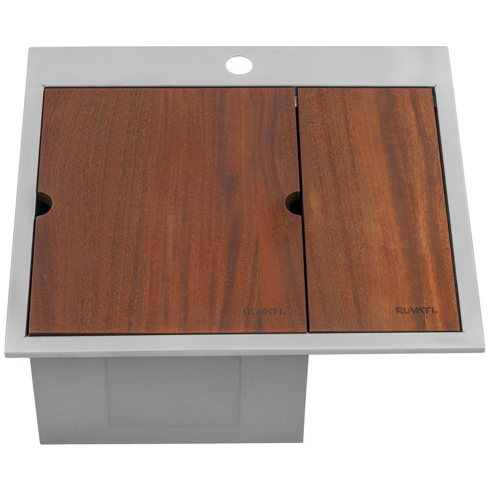 Ruvati Glass Rinser and Sink Combo 22 inch Workstation. Picture 5