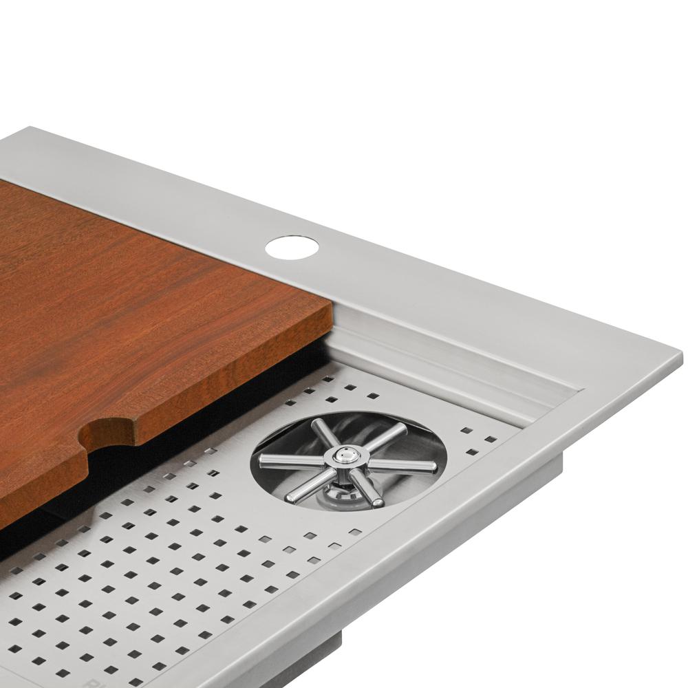 Ruvati Glass Rinser and Sink Combo 22 inch Workstation. Picture 6