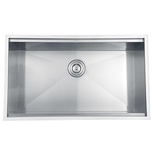 Ruvati 32-inch Workstation Ledge Undermount 16 Gauge Stainless Steel Kitchen Sink Single Bowl - RVH8300. Picture 18