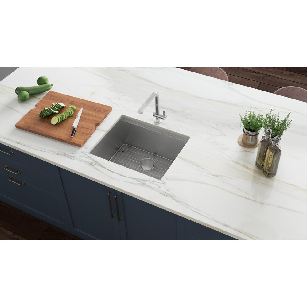 Ruvati 23" Kitchen Sink Undermount 16 Gauge Single Bowl. Picture 15